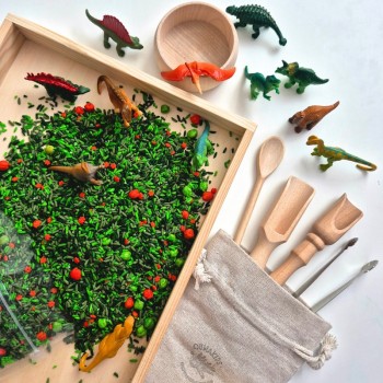 DINO LAND EXPLORER SENSORY PLAY SET FOR CHILDREN - OUWKIDS