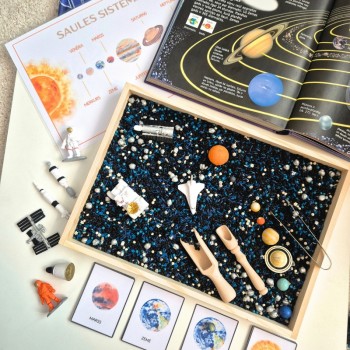 KOSMOSA PĒTNIEKS, LIELAIS SENSORO SPĒĻU KOMPLEKTS - OUWKIDS