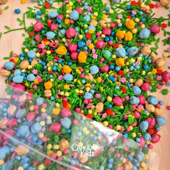 ZIEDOŠĀ PĻAVA, SENSORO SPĒĻU BĀZE, MAISĪJUMS - OUWKIDS