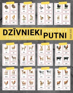 DZĪVNIEKI UN PUTNI LAUKU SĒTĀ, MAZIE UN LIELIE BURTI, DIGITĀLS MATERIĀLS - OUWAKIDS