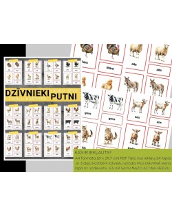 DZĪVNIEKI UN PUTNI LAUKU SĒTĀ, MAZIE UN LIELIE BURTI, DIGITĀLS MATERIĀLS - OUWAKIDS DZĪVNIEKI UN PUTNI LAUKU SĒTĀ, MAZIE UN LIELIE BURTI, DIGITĀLS MATERIĀLS - OUWAKIDS