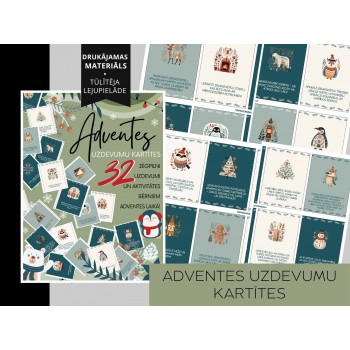 ADVENT CALENDAR TASKS, 32 CARDS, DIGITAL MATERIAL - OUWAKIDS