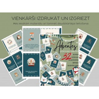 ADVENT CALENDAR TASKS, 32 CARDS, DIGITAL MATERIAL - OUWAKIDS