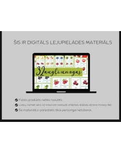  3-DAĻU KARTĪTES AUGĻI UN OGAS, DIGITĀLS MATERIĀLS - OUWAKIDS
