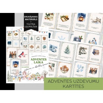 ADVENTES UZDEVUMI UN AKTIVITĀTES BĒRNIEM, 32 KARTĪTES, DIGITĀLS MATERIĀLS - OUWAKIDS ADVENTES UZDEVUMI UN AKTIVITĀTES BĒRNIEM, 32 KARTĪTES, DIGITĀLS MATERIĀLS - OUWAKIDS