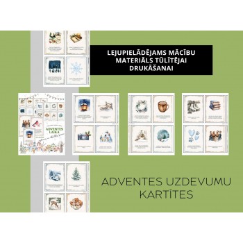 ADVENTES UZDEVUMI UN AKTIVITĀTES BĒRNIEM, 32 KARTĪTES, DIGITĀLS MATERIĀLS - OUWAKIDS ADVENTES UZDEVUMI UN AKTIVITĀTES BĒRNIEM, 32 KARTĪTES, DIGITĀLS MATERIĀLS - OUWAKIDS