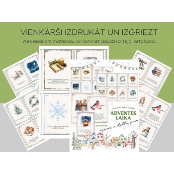ADVENTES UZDEVUMI UN AKTIVITĀTES BĒRNIEM, 32 KARTĪTES, DIGITĀLS MATERIĀLS - OUWAKIDS ADVENTES UZDEVUMI UN AKTIVITĀTES BĒRNIEM, 32 KARTĪTES, DIGITĀLS MATERIĀLS - OUWAKIDS