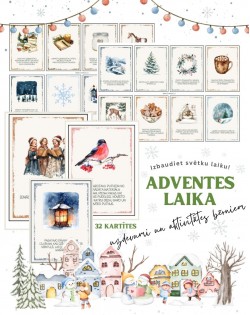 ADVENTES UZDEVUMI UN AKTIVITĀTES BĒRNIEM, 32 KARTĪTES, DIGITĀLS MATERIĀLS - OUWAKIDS