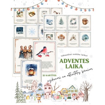 ADVENTES UZDEVUMI UN AKTIVITĀTES BĒRNIEM, 32 KARTĪTES, DIGITĀLS MATERIĀLS - OUWAKIDS ADVENTES UZDEVUMI UN AKTIVITĀTES BĒRNIEM, 32 KARTĪTES, DIGITĀLS MATERIĀLS - OUWAKIDS