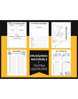 BĒRNU CEĻOJUMA DIENASGRĀMATA – 25 LAPAS AR UZDEVUMIEM, SPĒLĒM, AKTIVITĀTĒM, DIGITĀLS MATERIĀLS - OUWAKIDS
