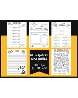 BĒRNU CEĻOJUMA DIENASGRĀMATA – 25 LAPAS AR UZDEVUMIEM, SPĒLĒM, AKTIVITĀTĒM, DIGITĀLS MATERIĀLS - OUWAKIDS