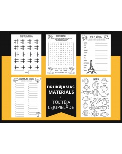 BĒRNU CEĻOJUMA DIENASGRĀMATA – 25 LAPAS AR UZDEVUMIEM, SPĒLĒM, AKTIVITĀTĒM, DIGITĀLS MATERIĀLS - OUWAKIDS