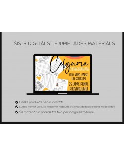 BĒRNU CEĻOJUMA DIENASGRĀMATA – 25 LAPAS AR UZDEVUMIEM, SPĒLĒM, AKTIVITĀTĒM, DIGITĀLS MATERIĀLS - OUWAKIDS