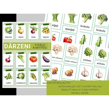 3-PART CARD GARDENERS, DIGITAL MATERIAL - OUWAKIDS 3-PART CARD GARDENERS, DIGITAL MATERIAL - OUWAKIDS