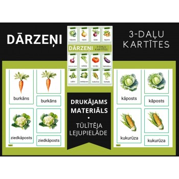3-PART CARD GARDENERS, DIGITAL MATERIAL - OUWAKIDS 3-PART CARD GARDENERS, DIGITAL MATERIAL - OUWAKIDS