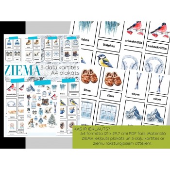 ZIEMA, PLAKĀTS UN 3-DAĻU KARTĪTES, ATGĀDNES, DIGITĀLS MATERIĀLS - OUWAKIDS ZIEMA, PLAKĀTS UN 3-DAĻU KARTĪTES, ATGĀDNES, DIGITĀLS MATERIĀLS - OUWAKIDS