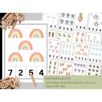 Knaģu Kartītes "Pavasara Cipari" - OUWAKIDS