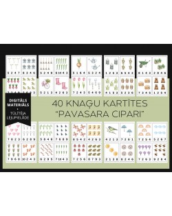 Knaģu Kartītes "Pavasara Cipari" - OUWAKIDS