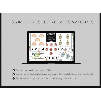 Knaģu Kartītes "Pavasara Cipari" - OUWAKIDS