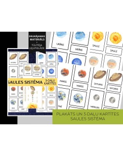 SAULES SISTĒMA 3-DAĻU KARTĪTES UN PLAKĀTS, DIGITĀLS MATERIĀLS - OUWAKIDS SAULES SISTĒMA 3-DAĻU KARTĪTES UN PLAKĀTS, DIGITĀLS MATERIĀLS - OUWAKIDS