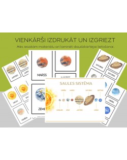 SAULES SISTĒMA 3-DAĻU KARTĪTES UN PLAKĀTS, DIGITĀLS MATERIĀLS - OUWAKIDS SAULES SISTĒMA 3-DAĻU KARTĪTES UN PLAKĀTS, DIGITĀLS MATERIĀLS - OUWAKIDS