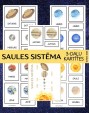 SAULES SISTĒMA 3-DAĻU KARTĪTES UN PLAKĀTS, DIGITĀLS MATERIĀLS - OUWAKIDS