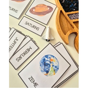 SOLAR SYSTEM 3-PART CARDS AND POSTER, DIGITAL MATERIAL - OUWAKIDS