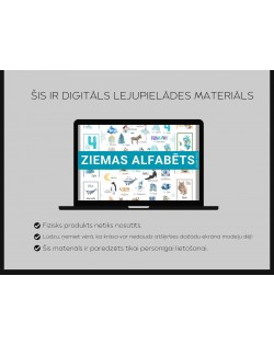 ZIEMAS ALFABĒTS KARTĪTES UN PLAKĀTS, DIGITĀLS MATERIĀLS - OUWAKIDS