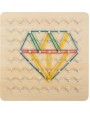 Koka Ģeometrijas Dēlītis/Geoboard - SMALL FOOT