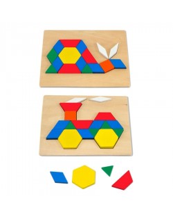 Koka Mozaīka-Puzle Kastē - MELISSA&DOUG Koka Mozaīka-Puzle Kastē - MELISSA&DOUG