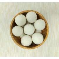 Wool Felt Balls Cream Color 3 cm Wool Felt Balls Cream Color 3 cm