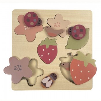 Wooden Puzzle Strawberries - EGMONT TOYS