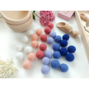 Vilnas Filca Bumbiņu Komplekts Spring Flowers 30 gab.