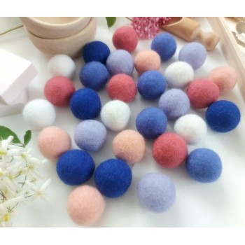 Vilnas Filca Bumbiņu Komplekts Spring Flowers 30 gab.