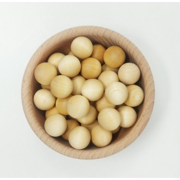 Wooden balls, 40 pcs. - OUWAKIDS Wooden balls, 40 pcs. - OUWAKIDS