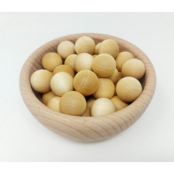 Wooden balls, 40 pcs. - OUWAKIDS Wooden balls, 40 pcs. - OUWAKIDS