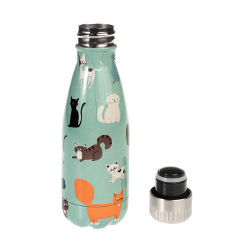 Stainless steel bottle Nine Lives 260 ml