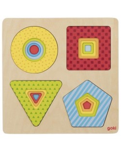 Slāņu Puzzle "Ģeometriskās Figūras" - GOKI