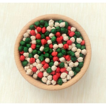 IN THE CHRISTMAS, KRĀSOTU ZIRŅU MAISĪJUMS, SENSORO ROTAĻU MATERIĀLS, BĀZE - OUWAKIDS