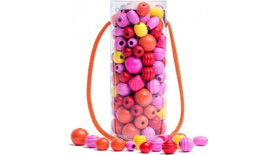 Koka Pērlītes Pink-Red - WOODY