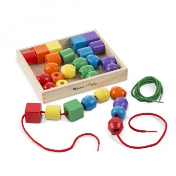 Lielo Koka Kreļļu Pērļu Komplekts Vēršanai - Melissa&Doug