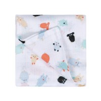 Maison Petit Jour® Muslīna Autiņš Fluffy Buddies 70x70 cm