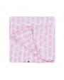 Maison Petit Jour® Muslina Autiņš Pink Cats 70x70 cm