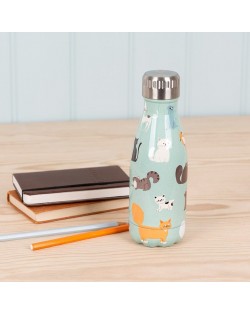 Nerūsējošā tērauda pudele Nine Lives 260 ml