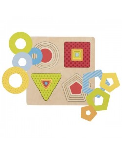 Slāņu Puzzle "Ģeometriskās Figūras" - GOKI
