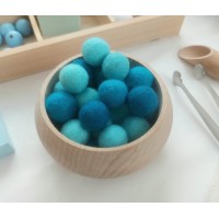 Vilnas Filca Bumbiņu Komplekts Blue Shades 30 gab. Vilnas Filca Bumbiņu Komplekts Blue Shades 30 gab.