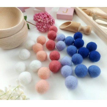 Vilnas Filca Bumbiņu Komplekts Spring Flowers 30 gab.