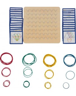 Koka Ģeometrijas Dēlītis/Geoboard - SMALL FOOT
