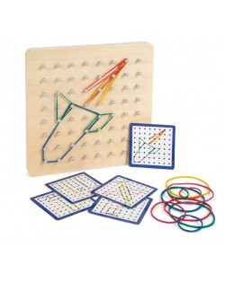 Koka Ģeometrijas Dēlītis/Geoboard - SMALL FOOT