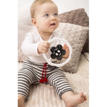 Black and White Grabulītis Flower Black and White Grabulītis Flower